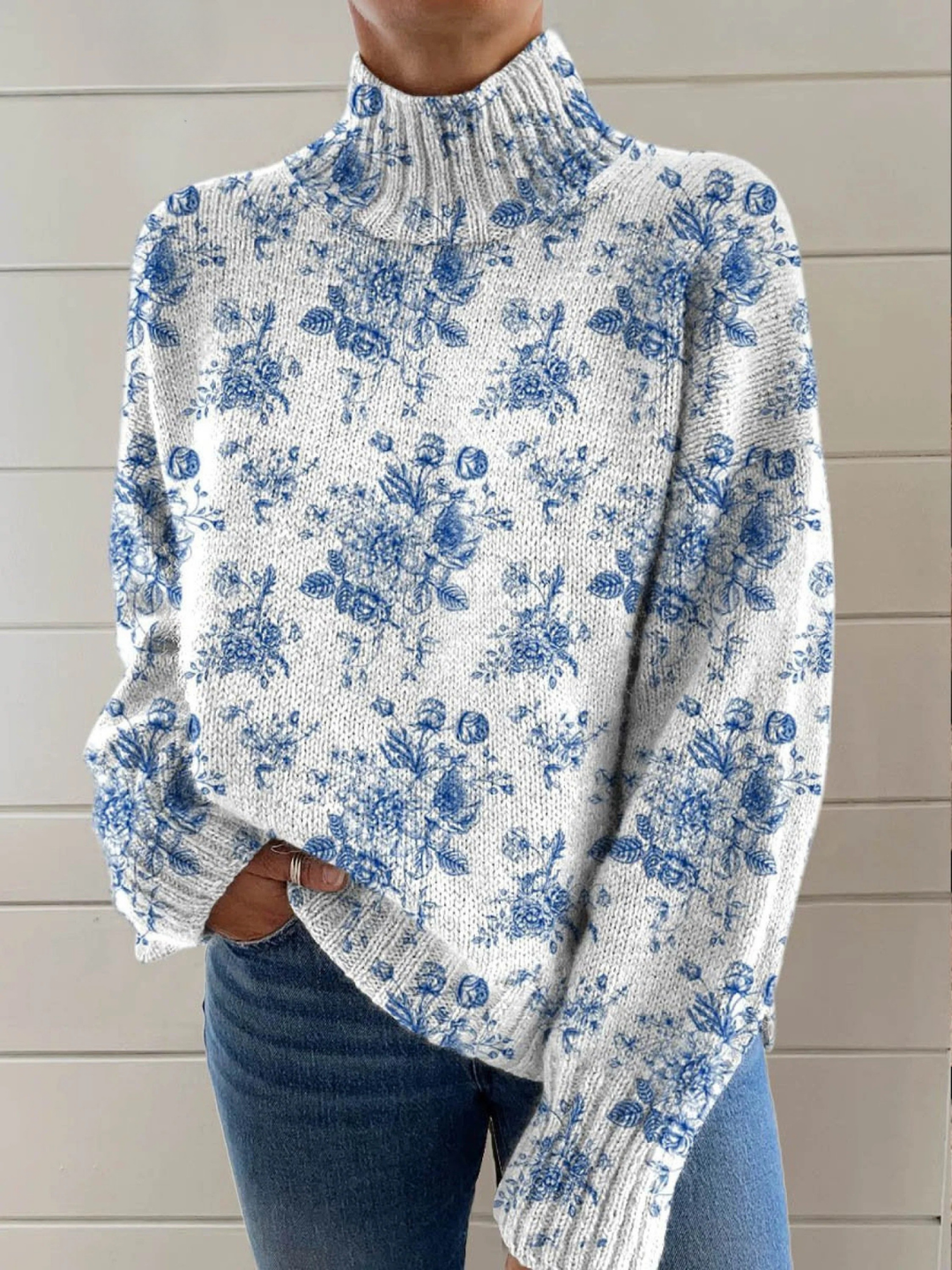 Ruby | Blossom Turtleneck Sweater