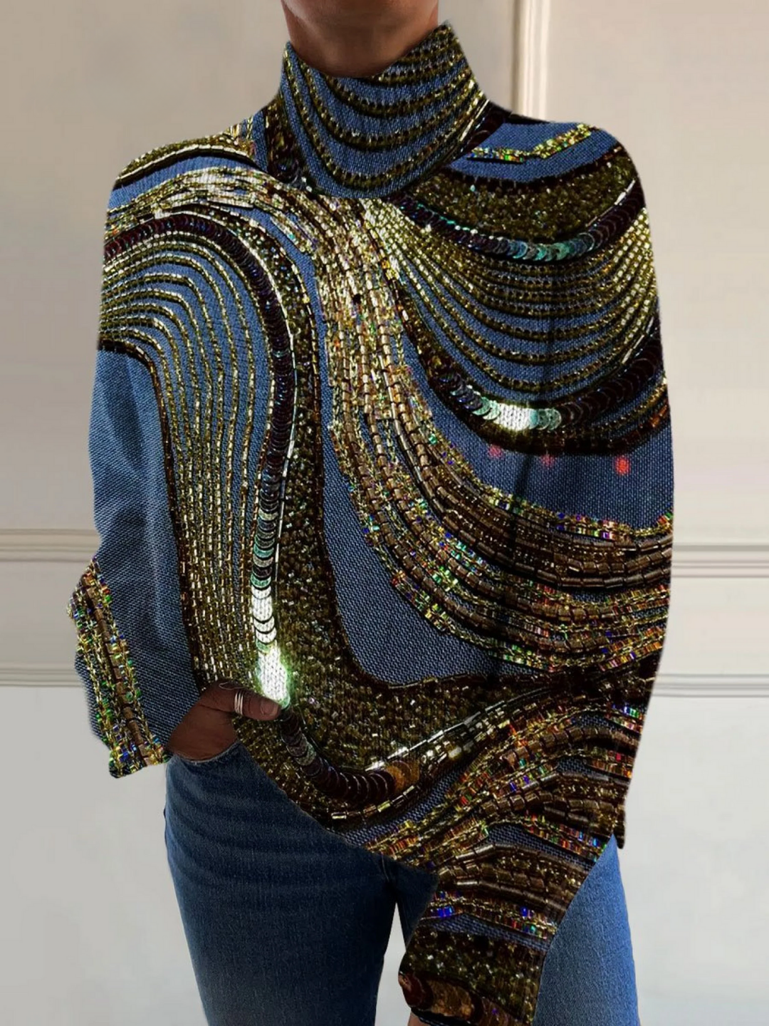Charlotte | Christmas Turtleneck Sweater