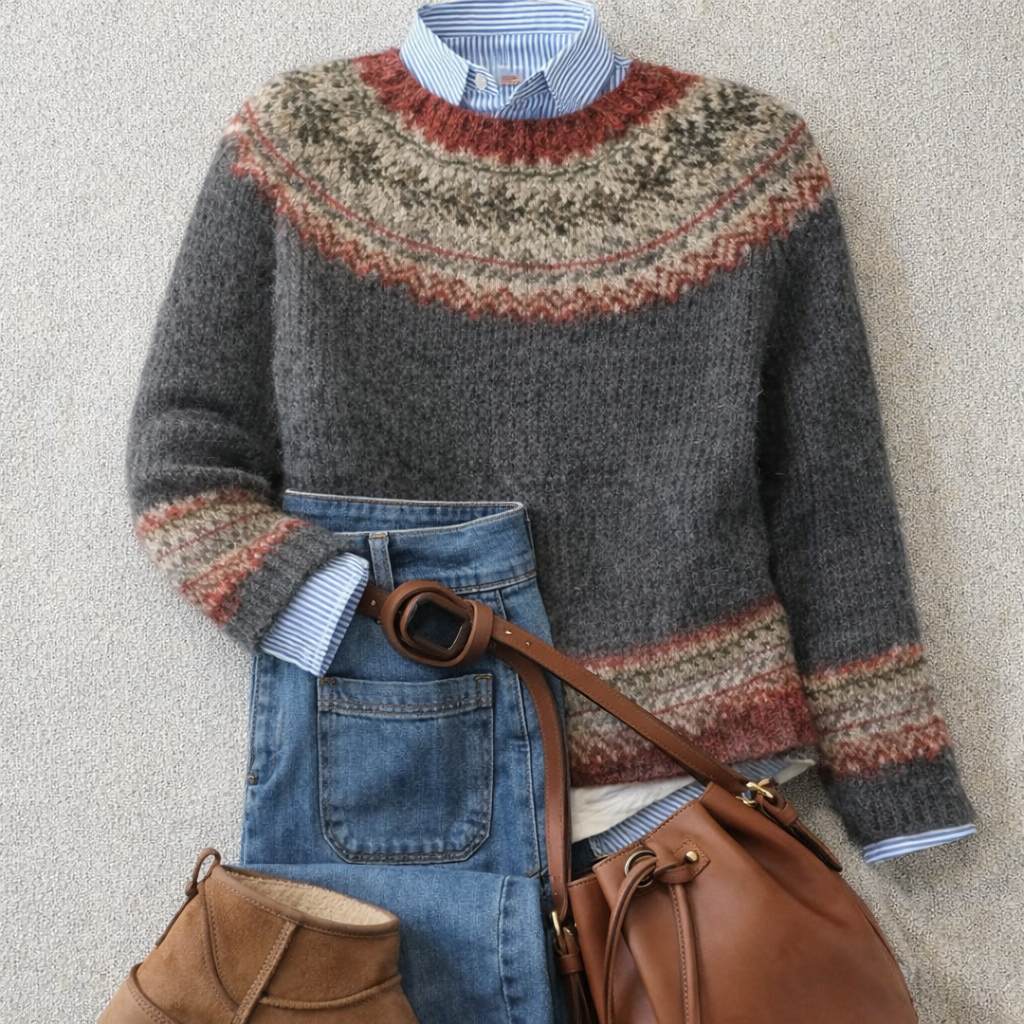 Lauren | Heritage Nordic Knit Sweater
