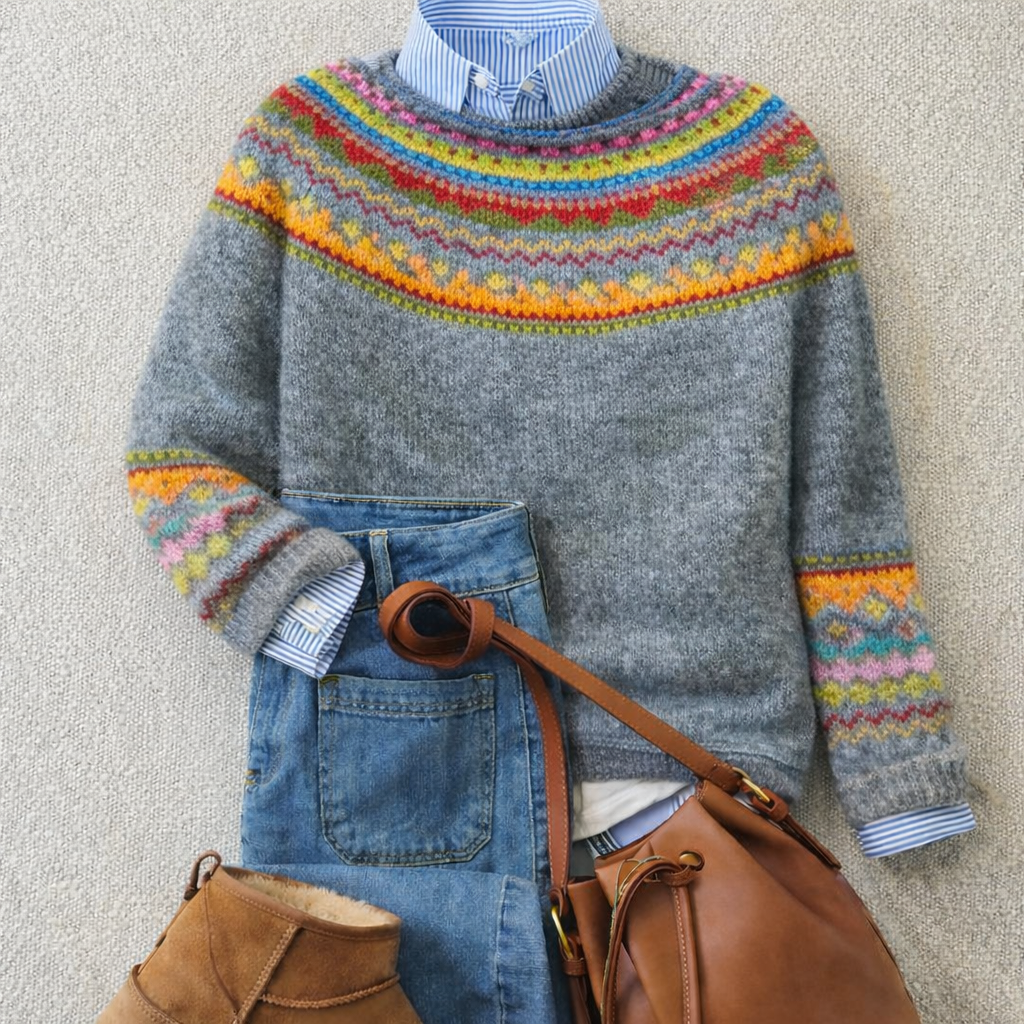 Emily | Heritage Nordic Knit Sweater