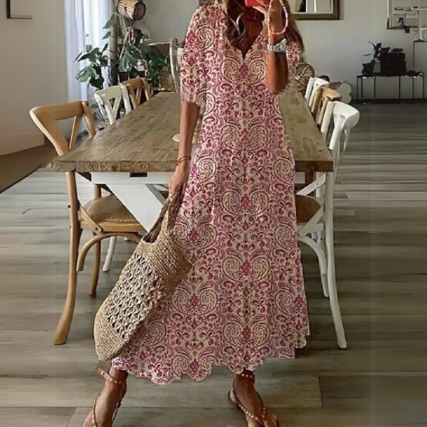 Paisley™ | Chic Boho Midi Dress