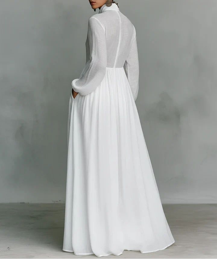 Serena | Flowing Button-Front Maxi Dress